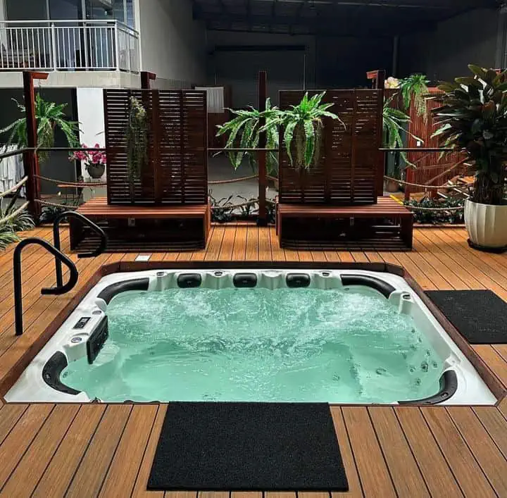 Warm spa pool at Oasis Wellness Spa